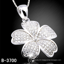 Fashion 925 Sterling Silver Flower Pendant with Cheap (B-3700)